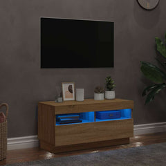 vidaXL TV Cabinet with LED Lights 80x35x40 cm