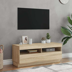 vidaXL TV Cabinet with LED Lights 80x35x40 cm