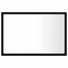 vidaXL Mirror | Black | Engineered wood, acrylic | Medium | Bathroom Mirror 3
