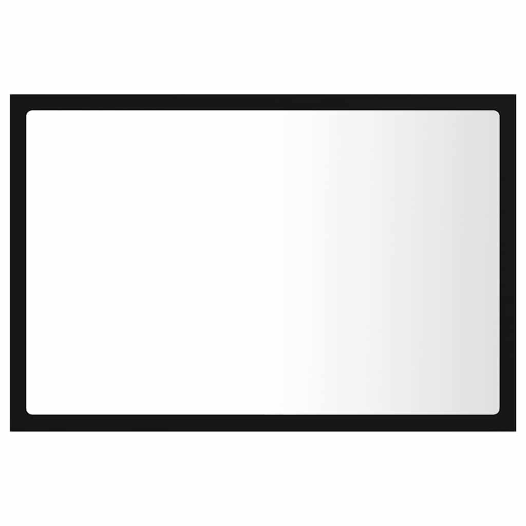 vidaXL Mirror | Black | Engineered wood, acrylic | Medium | Bathroom Mirror 3
