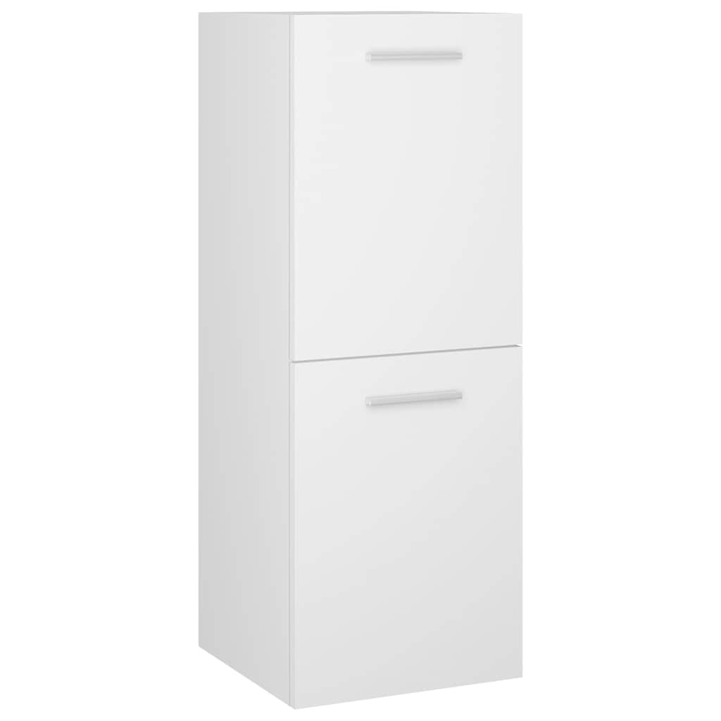 804988 vidaXL Bathroom Cabinet White 30x30x80 cm Engineered Wood 2