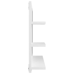 vidaXL Mirror | White | Engineered wood, Acrylic | Medium | Bathroom Mirror 5