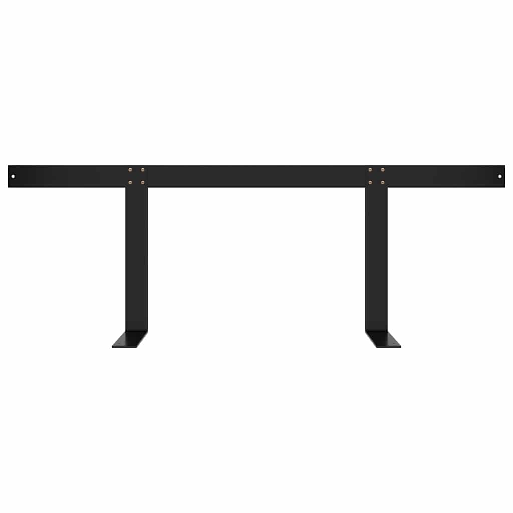 vidaXL Backrest For Pallet Sofa | Black | Iron | Medium | Durable 6