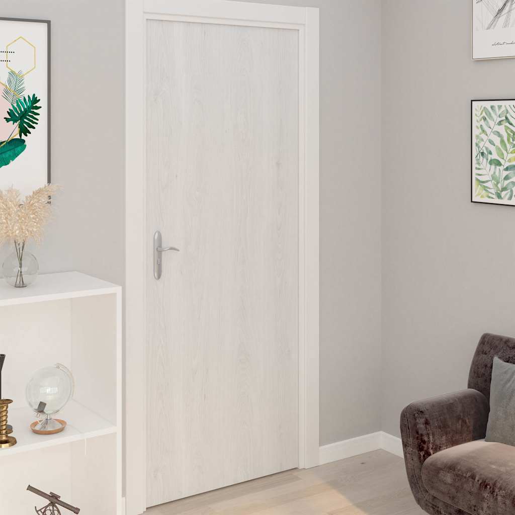 vidaXL Door Film | Set of 4 | White wood | PVC | 210x90 cm per roll 1
