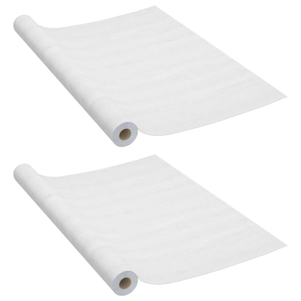 vidaXL Furniture Film | Set of 2 | White wood | PVC | 500 x 90 cm 2