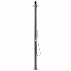 315941 vidaXL Garden Shower 225 cm Stainless Steel 2