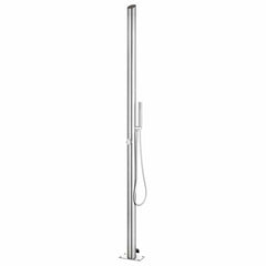 315942 vidaXL Garden Shower 220 cm Stainless Steel 2