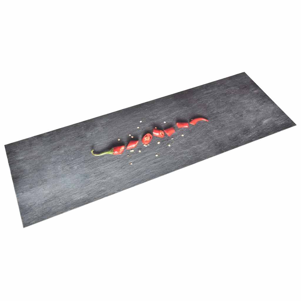 vidaXL Kitchen Carpet | Grey | Polyamide, Latex | 300 x 60 cm | Non-slip 2