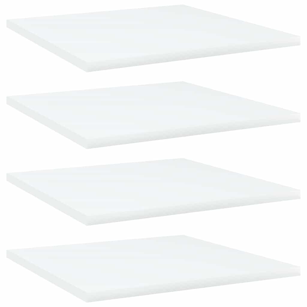 805170 vidaXL Bookshelf Boards 4 pcs White 40x40x1,5 cm Engineered Wood 1
