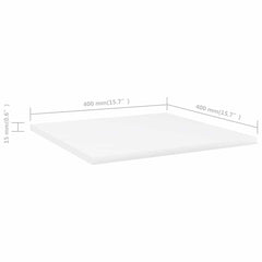 805170 vidaXL Bookshelf Boards 4 pcs White 40x40x1,5 cm Engineered Wood 6