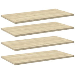 805240 vidaXL Bookshelf Boards 4 pcs Sonoma Oak 60x30x1,5 cm Engineered Wood 2