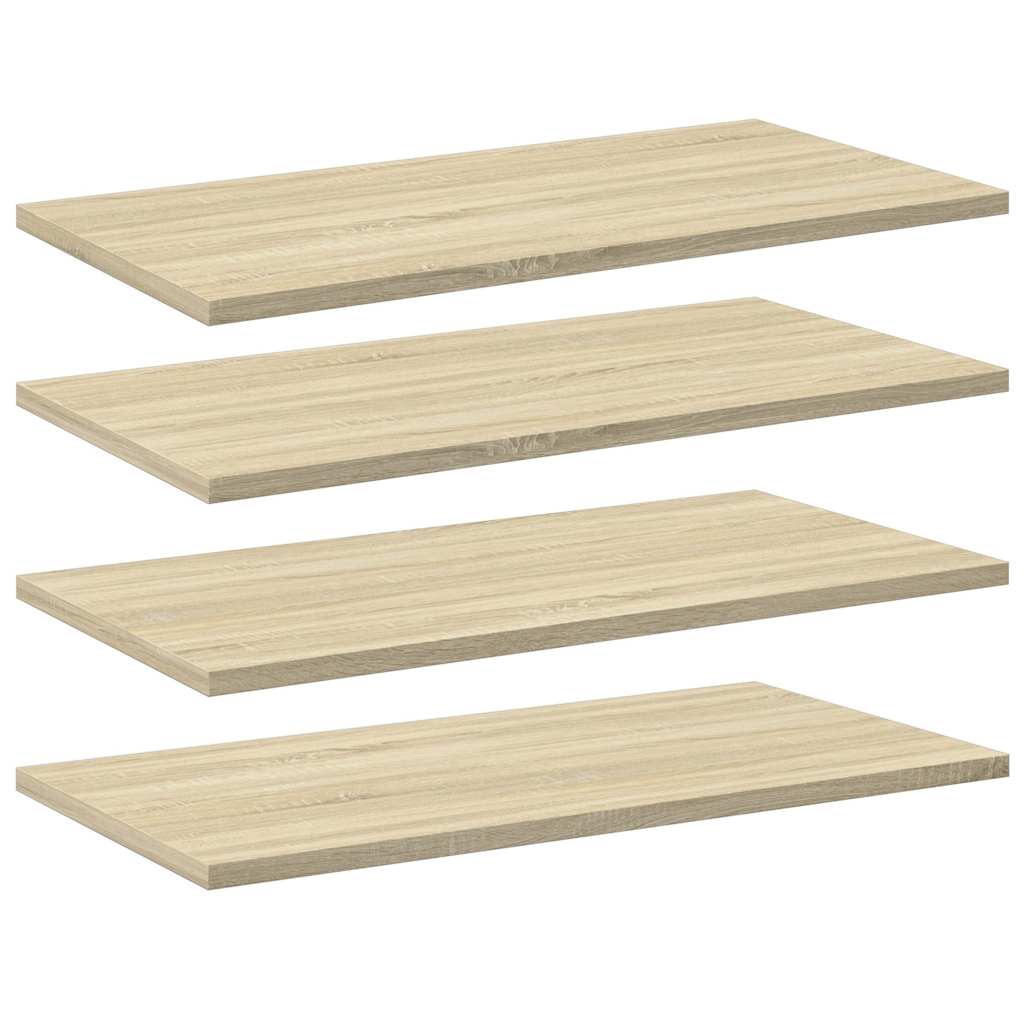 805240 vidaXL Bookshelf Boards 4 pcs Sonoma Oak 60x30x1,5 cm Engineered Wood 2