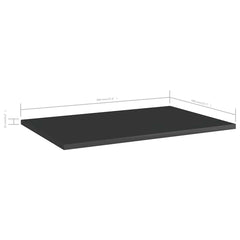 805263 vidaXL Bookshelf Boards 8 pcs High Gloss Black 60x40x1,5 cm Engineered Wood 6