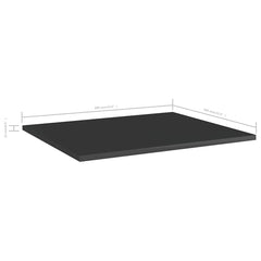 805279 vidaXL Bookshelf Boards 8 pcs High Gloss Black 60x50x1,5 cm Engineered Wood 6