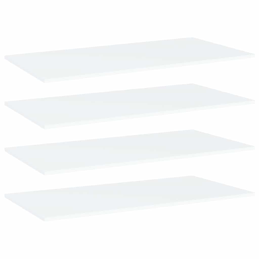 Bookshelf Boards 80x20x1,5 cm Engineered Wood 4 Width 80 cm Depth 20 cm White
