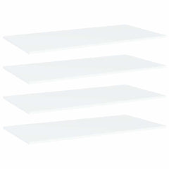 Bookshelf Boards 80x20x1,5 cm Engineered Wood 4 Width 80 cm Depth 20 cm White