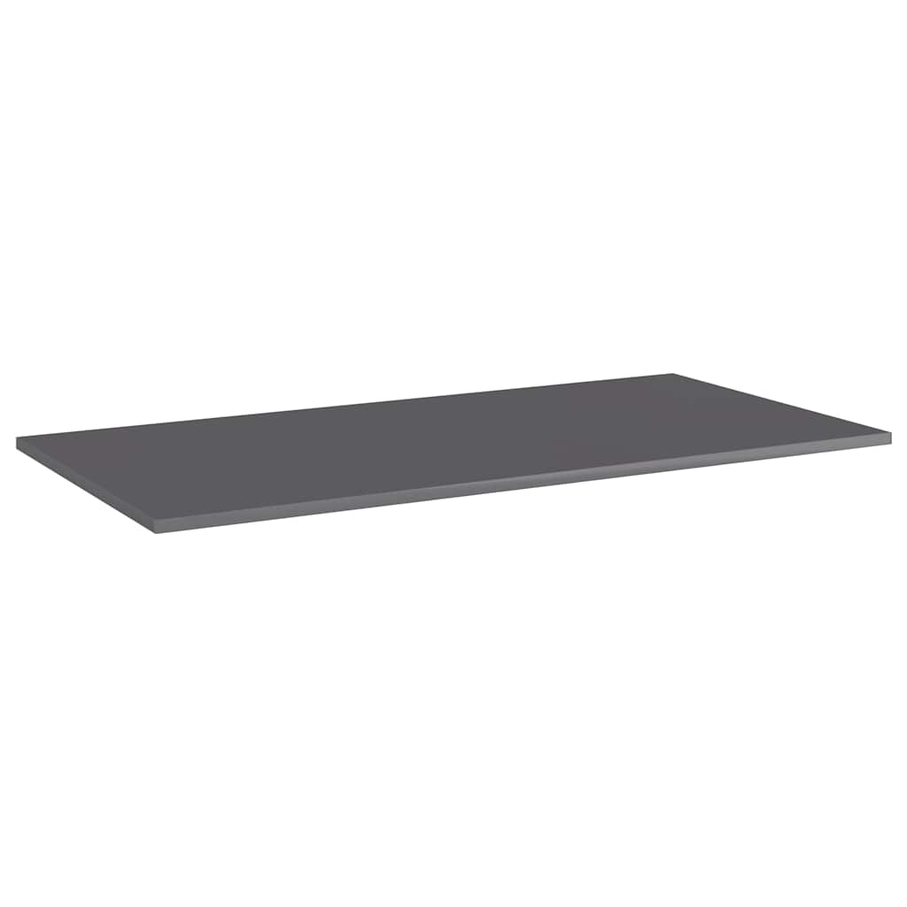 805329 vidaXL Bookshelf Boards 8 pcs High Gloss Grey 80x30x1,5 cm Engineered Wood 2