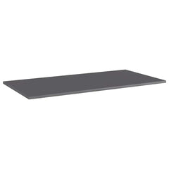 805329 vidaXL Bookshelf Boards 8 pcs High Gloss Grey 80x30x1,5 cm Engineered Wood 2