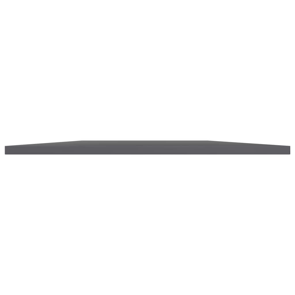 vidaXL Bookshelf Boards 4 pcs High Gloss Grey 80x50x1.5 cm 3