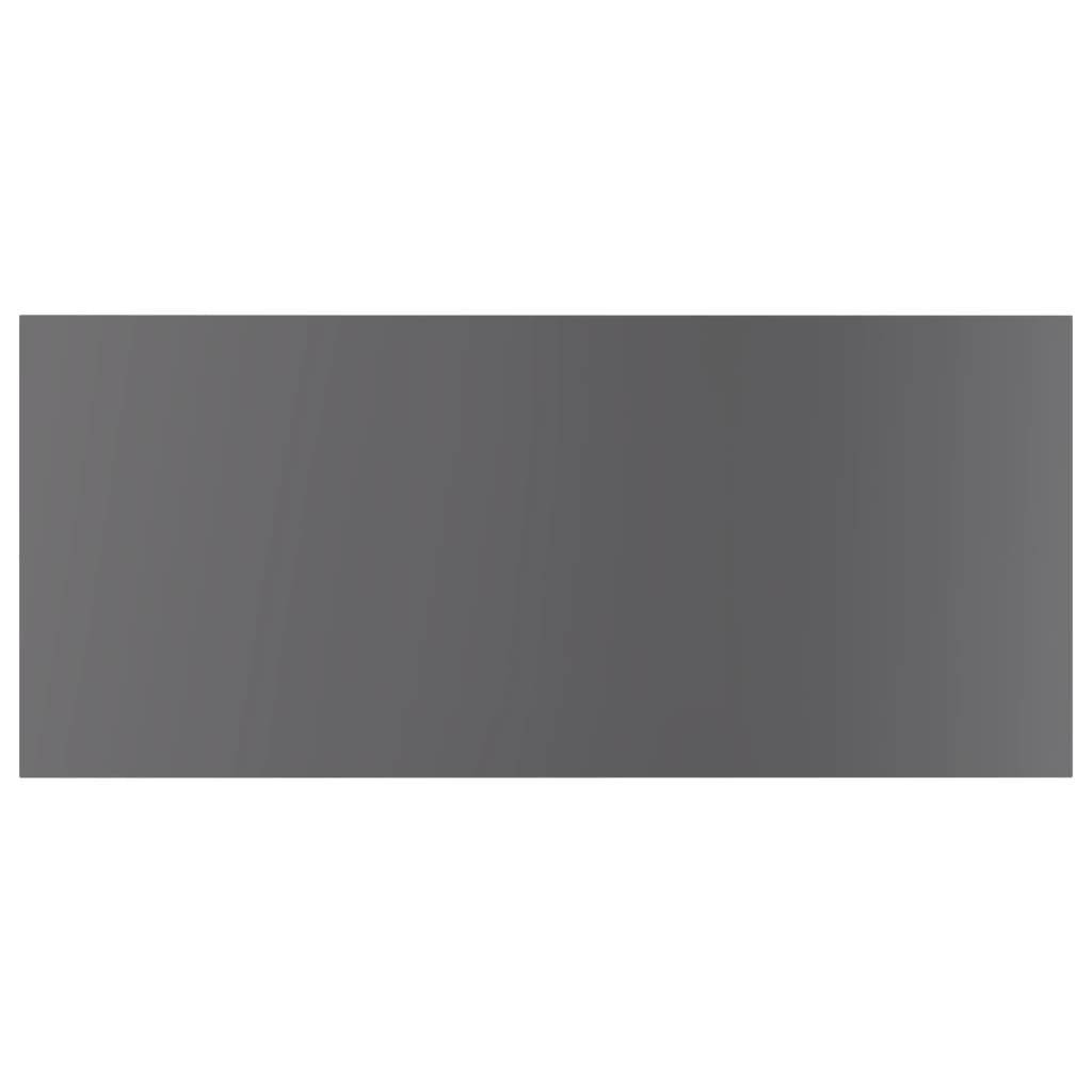 805425 vidaXL Bookshelf Boards 4 pcs High Gloss Grey 100x50x1,5 cm Engineered Wood 4