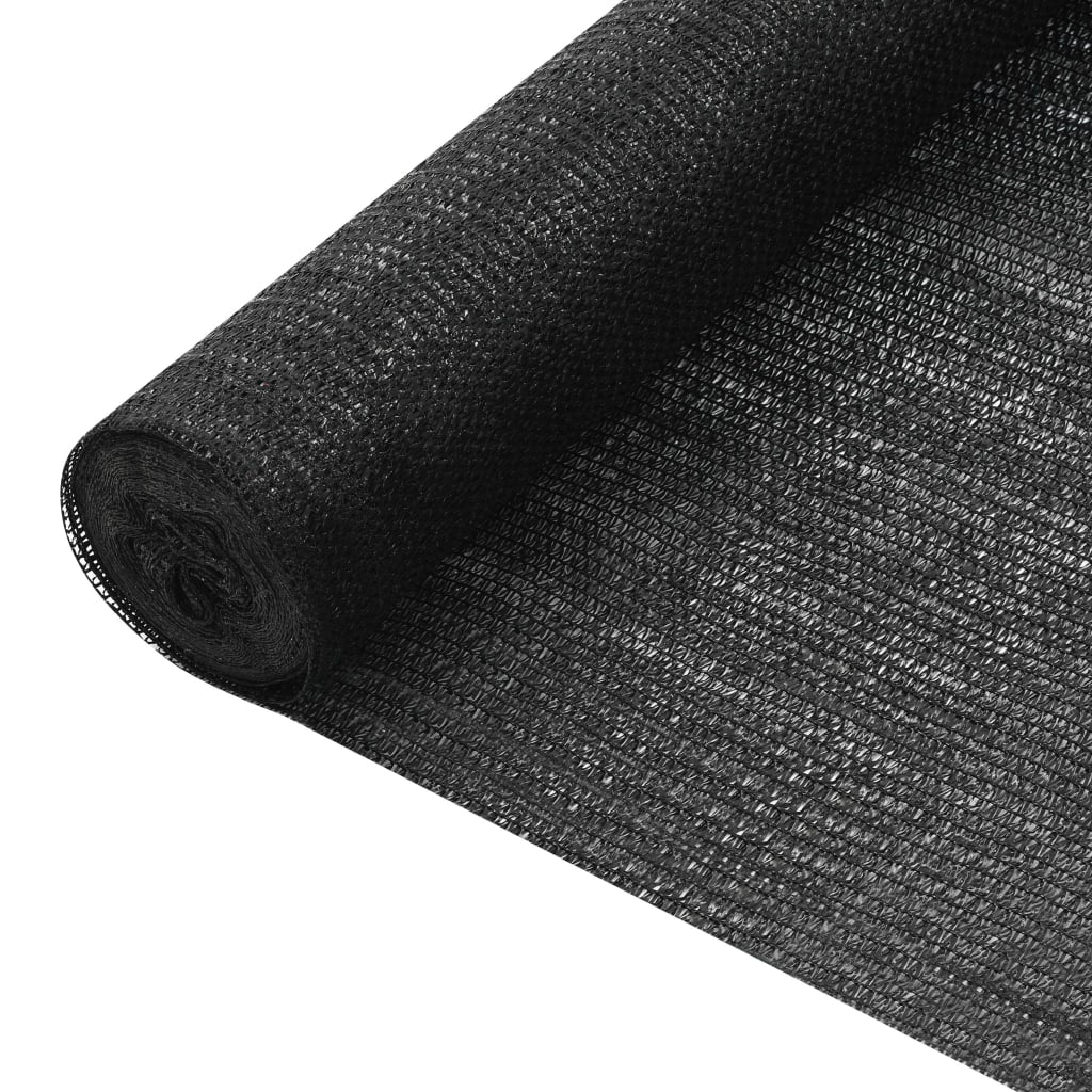 vidaXL Privacy Net Black 1.8x25 m HDPE 75 g/m² 1