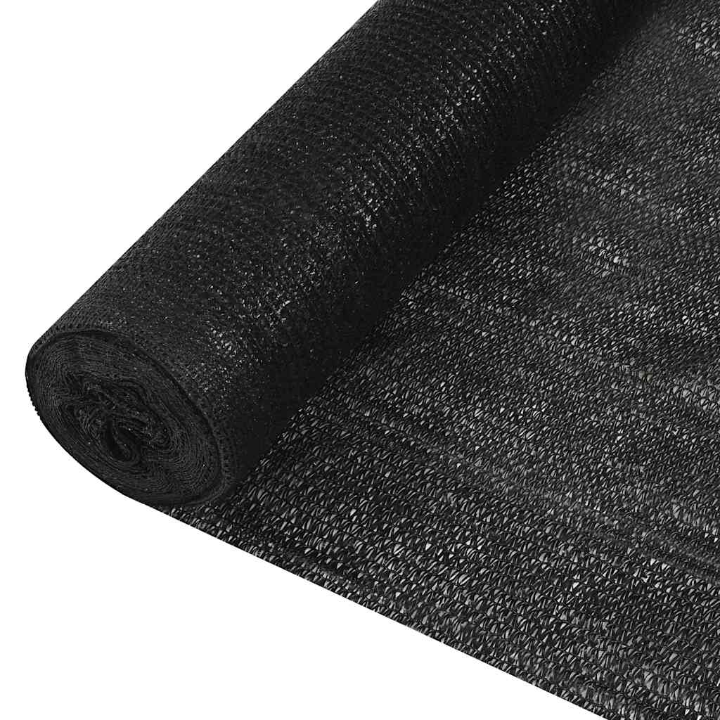 vidaXL Privacy Net Black 1x25 m HDPE 150 g/m² 1