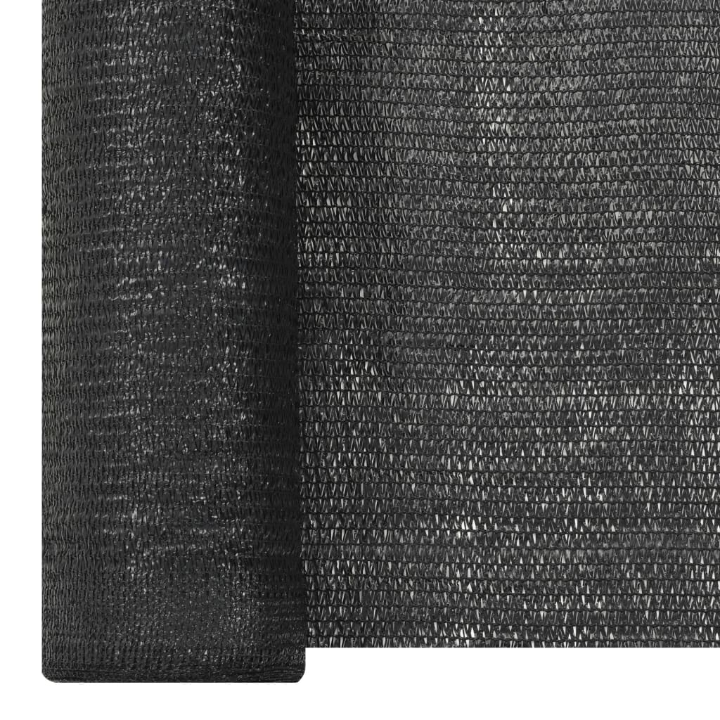 vidaXL Privacy Net Black 3.6x50 m HDPE 150 g/m² 3