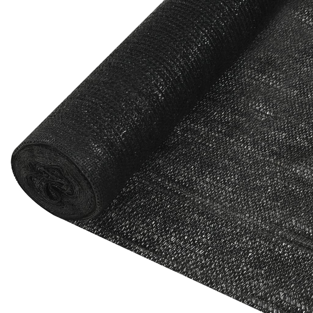 vidaXL Privacy Net Black 1.5x50 m HDPE 195 g/m² 1