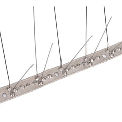 vidaXL 4-row Stainless Steel Bird & Pigeon Spikes Set of 20 10 m 5