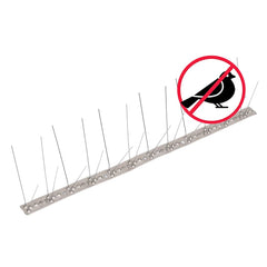 vidaXL 4-row Stainless Steel Bird & Pigeon Spikes Set of 20 10 m 6