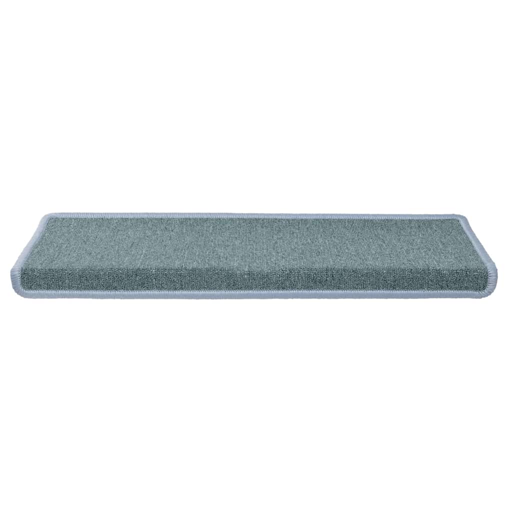 vidaXL Stair Tread | Set of 15 | Blue | Polypropylene | 65x21x4 cm | Non-slip 4