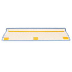vidaXL Stair Tread | Set of 15 | Blue | Polypropylene | 65x21x4 cm | Non-slip 5