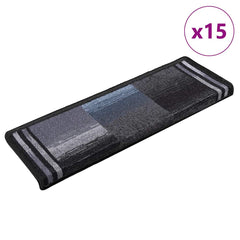 Stair Mats Self-adhesive Rectangular in Black and Grey