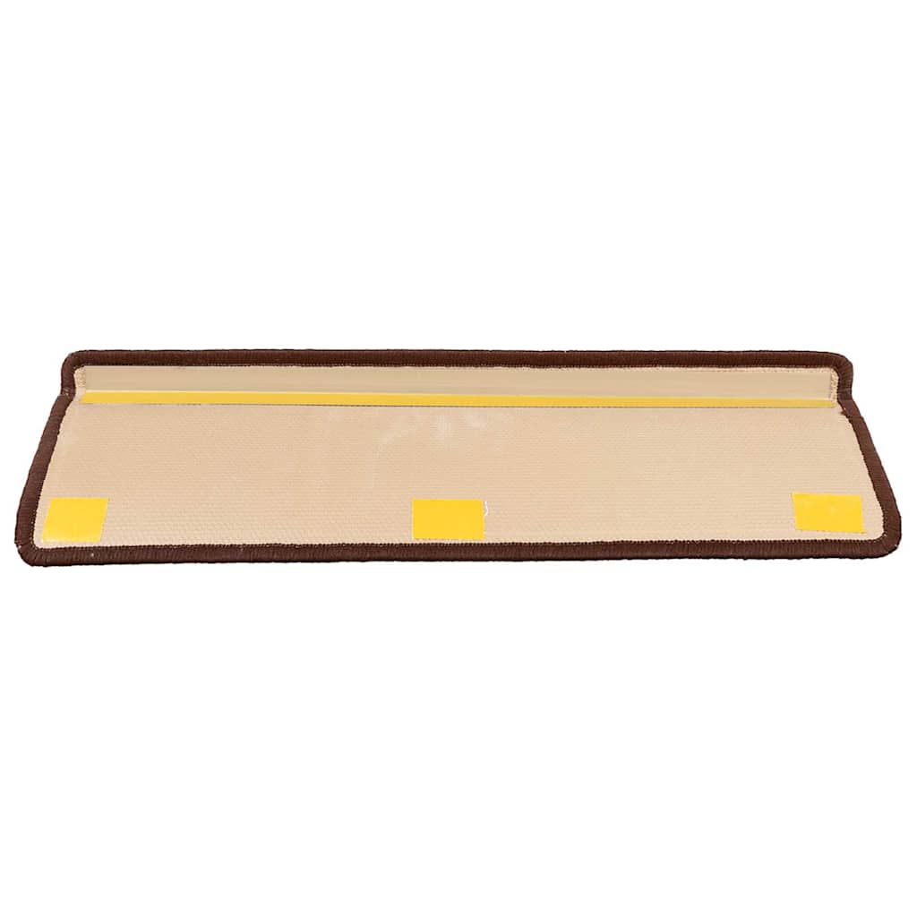 vidaXL Stair Tread | Set of 15 | Brown | Polyamide | 65 cm x 21 cm x 4 cm 4