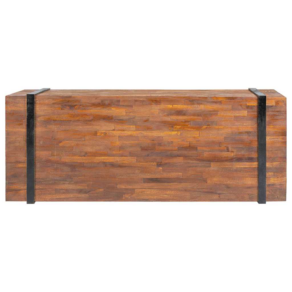 326172 vidaXL Coffee Table 110x45x38 cm Solid Teak Wood 4
