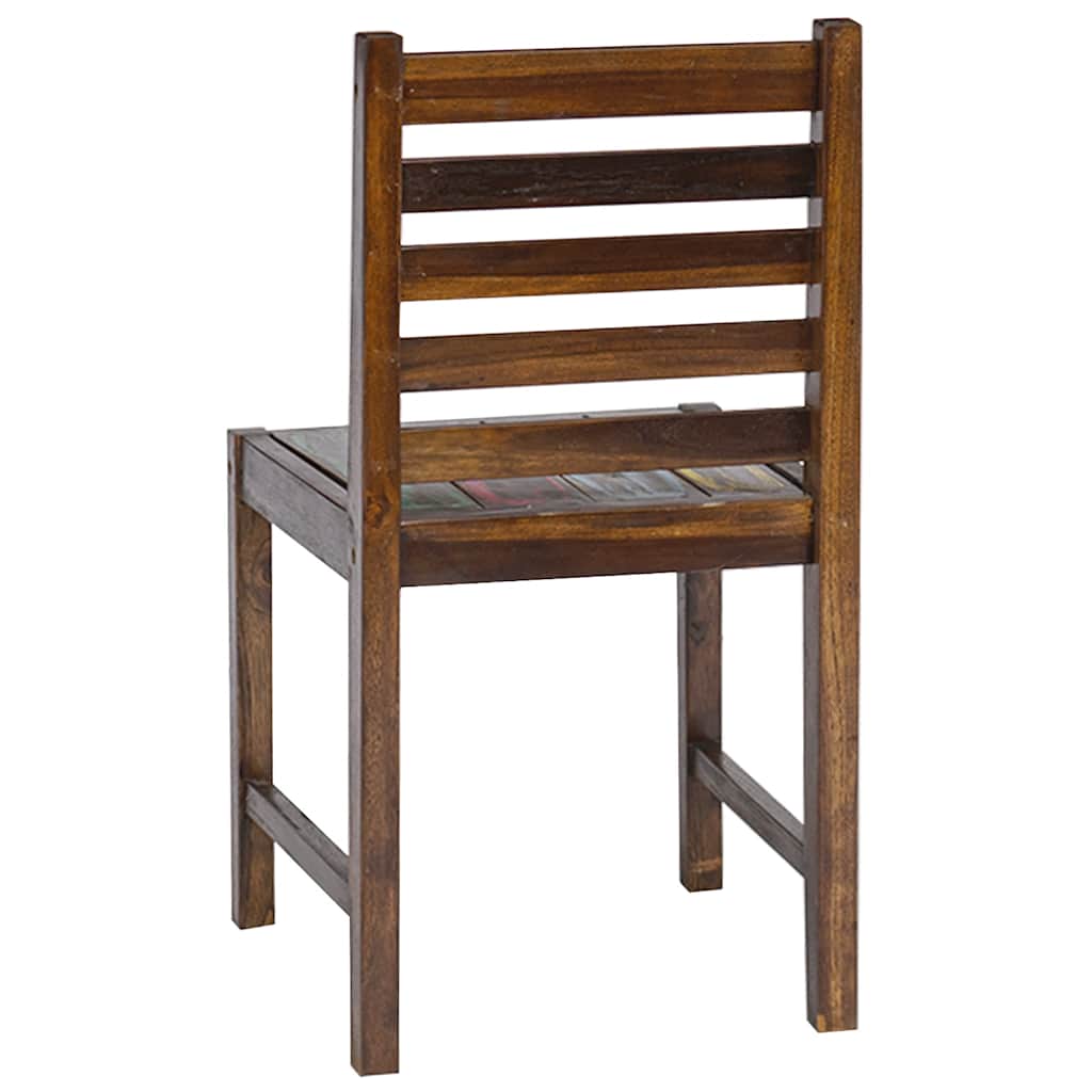 vidaXL Dining Chairs 2 pcs Solid Reclaimed Wood 5