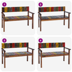 vidaXL Dining Chairs 4 pcs Solid Reclaimed Wood 3