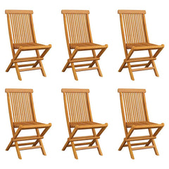 Folding Chairs Solid Teak Wood 6