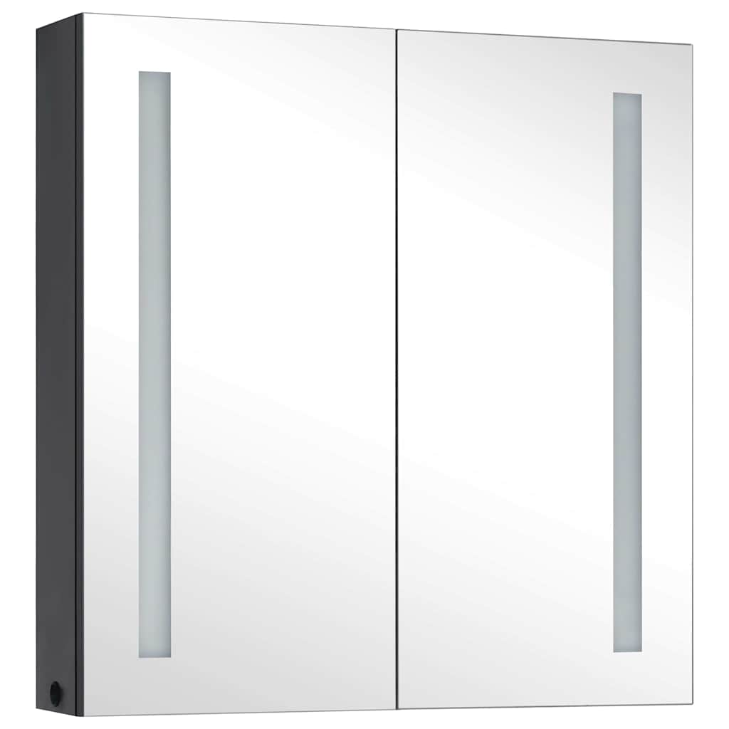 325542 vidaXL LED Bathroom Mirror Cabinet 62x14x60 cm 3