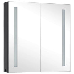 325542 vidaXL LED Bathroom Mirror Cabinet 62x14x60 cm 3