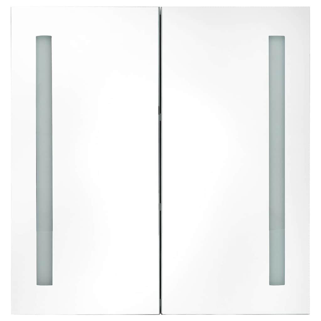 325542 vidaXL LED Bathroom Mirror Cabinet 62x14x60 cm 4