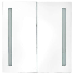 325542 vidaXL LED Bathroom Mirror Cabinet 62x14x60 cm 4