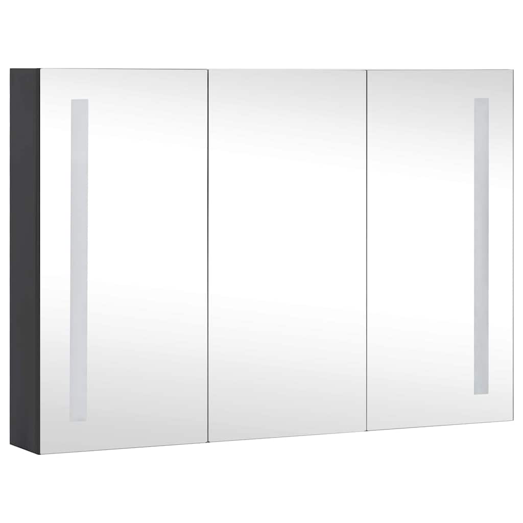 325544 vidaXL LED Bathroom Mirror Cabinet 89x14x62 cm 3