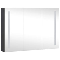 325544 vidaXL LED Bathroom Mirror Cabinet 89x14x62 cm 3
