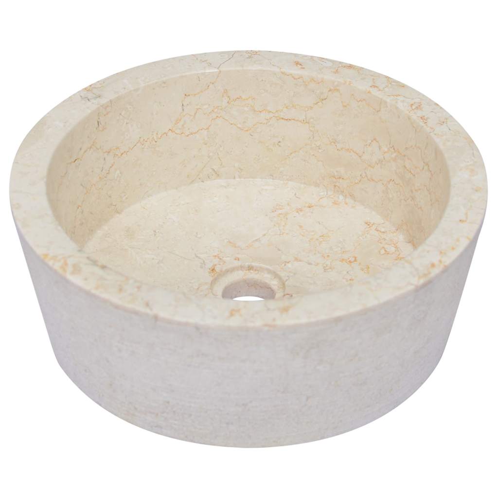 Sink Ø40x15 Marble Cream