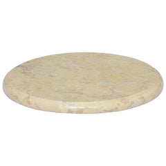 vidaXL Table Top Cream Ø40x2.5 cm Marble 2