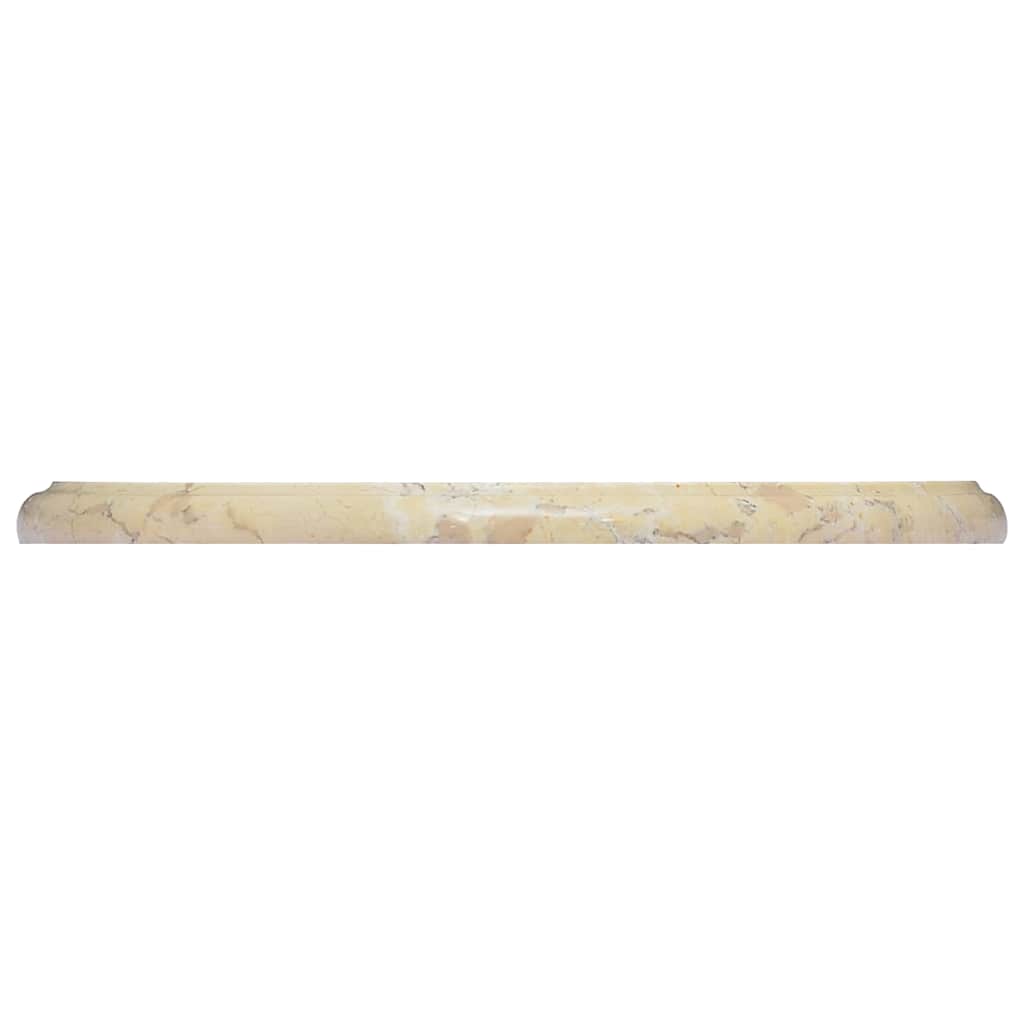 vidaXL Table Top Cream Ø40x2.5 cm Marble 4