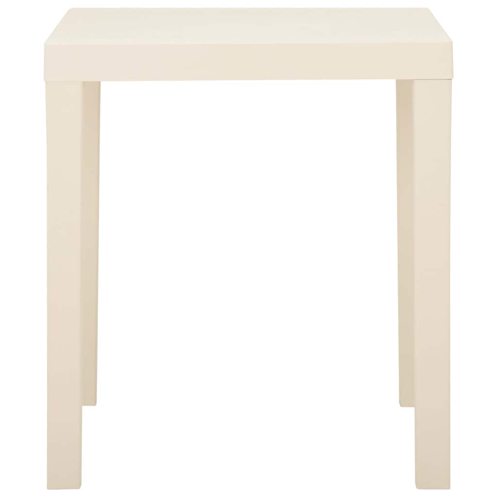 315844 vidaXL Garden Table White 79x65x72 cm Plastic 3
