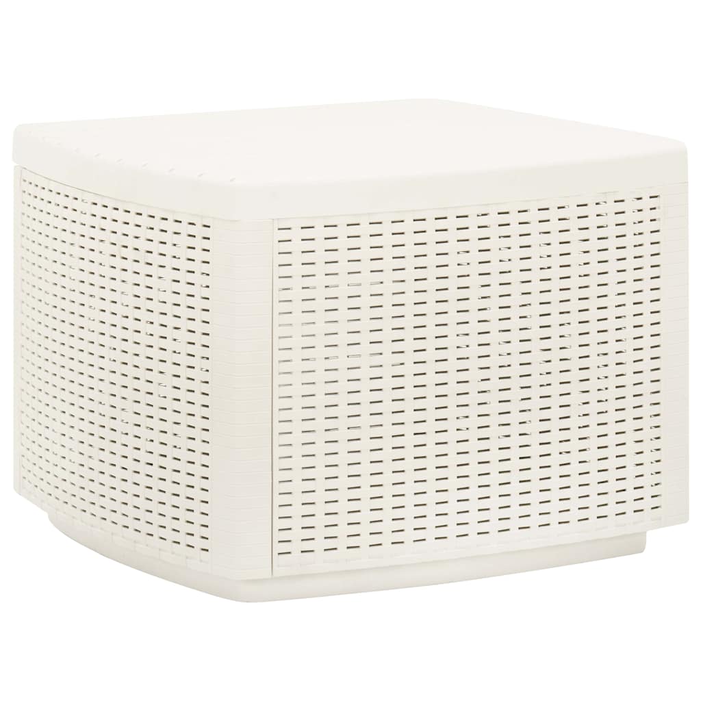 315856 vidaXL Garden Table White 53x53x40 cm Plastic 1