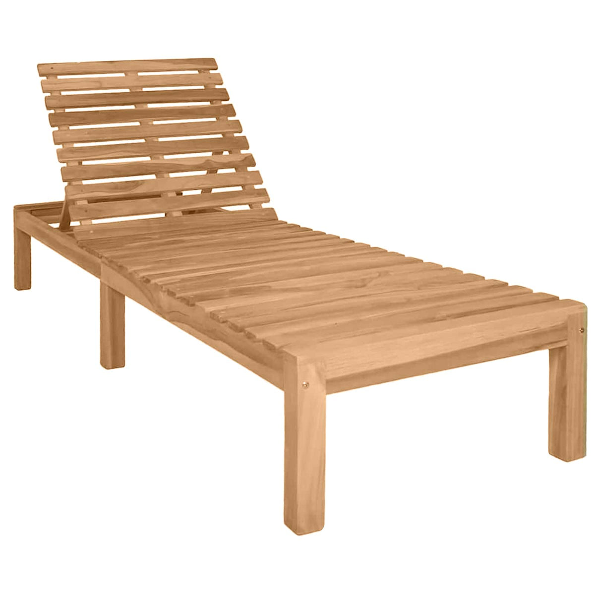 Sun Lounger Solid Teak Wood 1